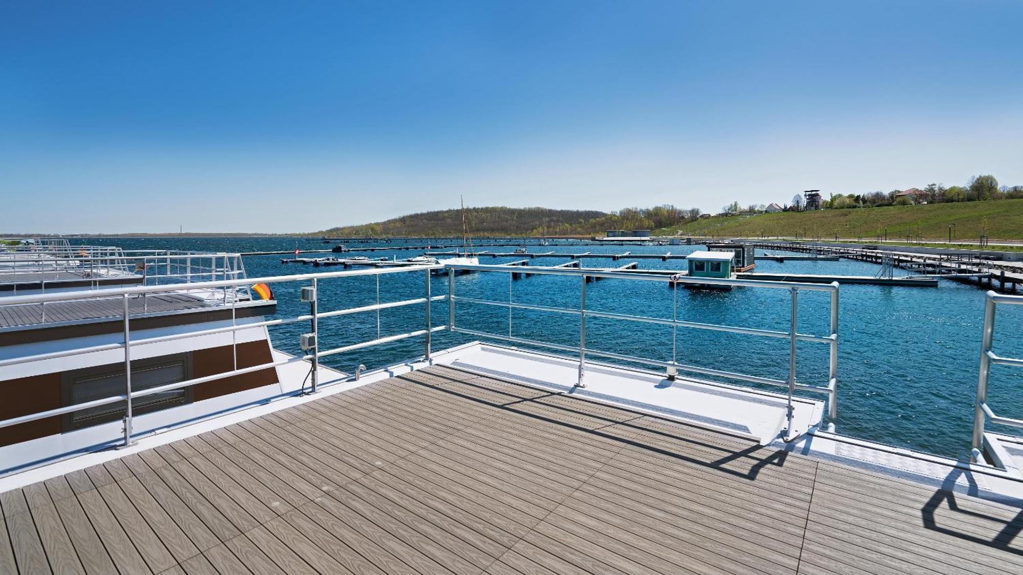 Geiseltalsee Hausboot - Floating House - Hausboot Junior Braunsbedra Exterior foto